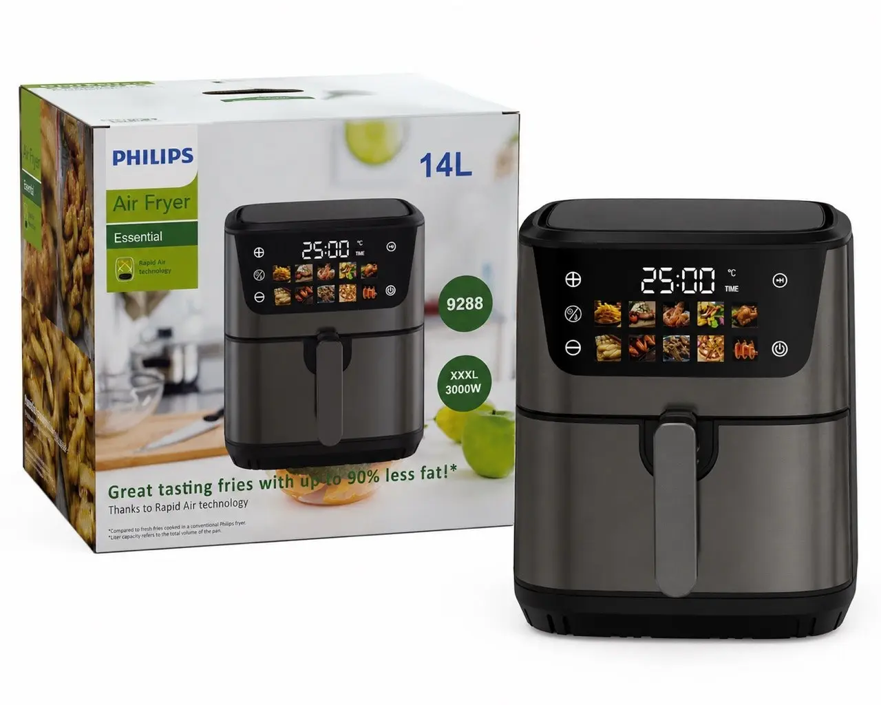 سرخ کن بدون روغن فیلیپس مدل 9288 ظرفیت 14 لیتر 3000W