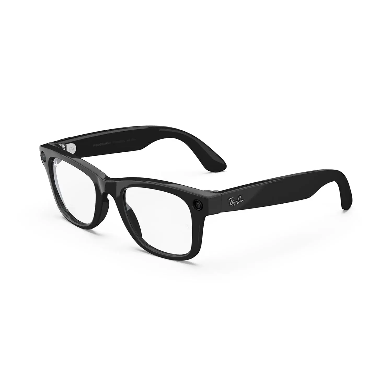 عینک هوشمند متا ریبن مدل Wayfarer Gen 2 فریم مشکی مات لنز شفاف سایز 50