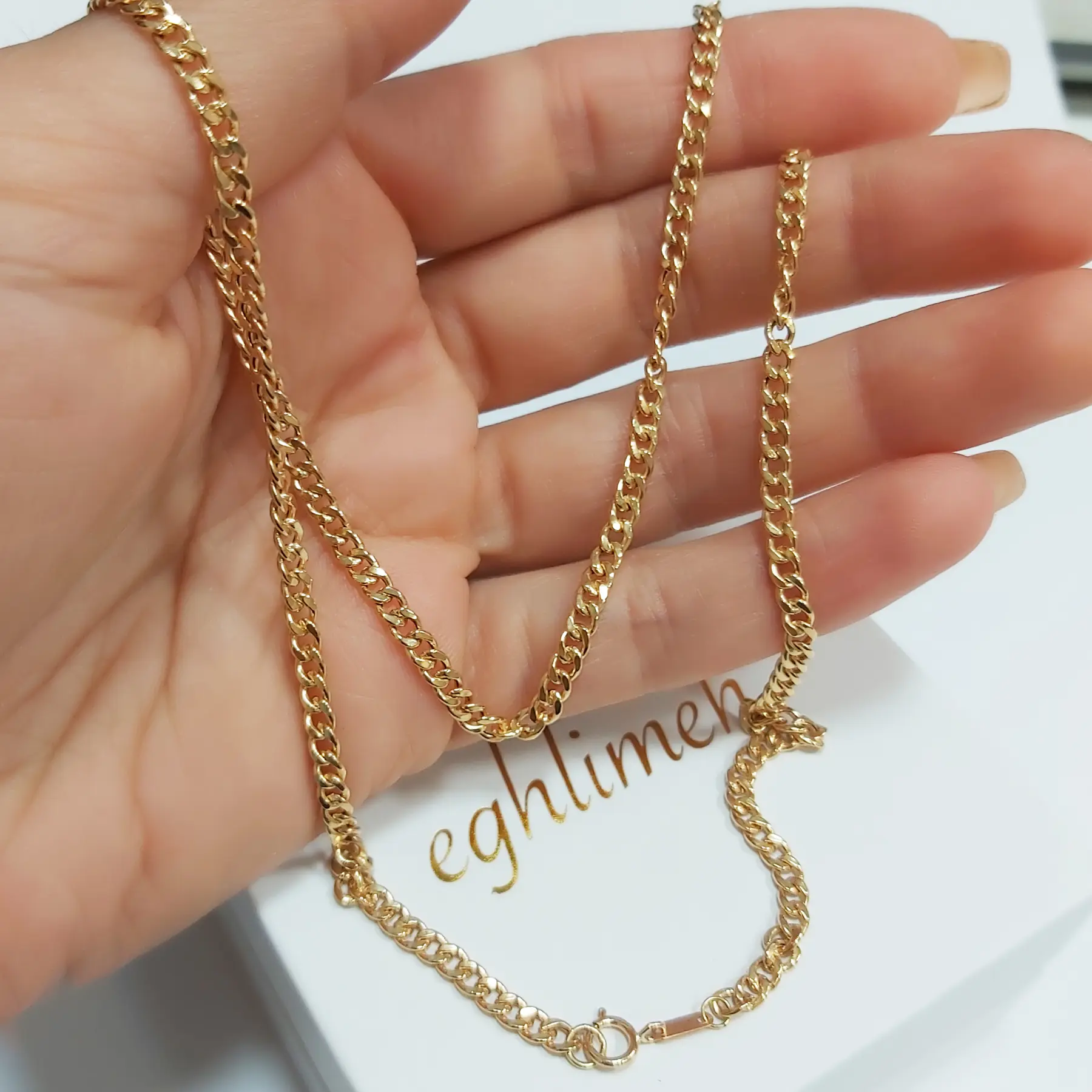 گردنبند طلا 18 عیار اقلیمه GT713.3.53