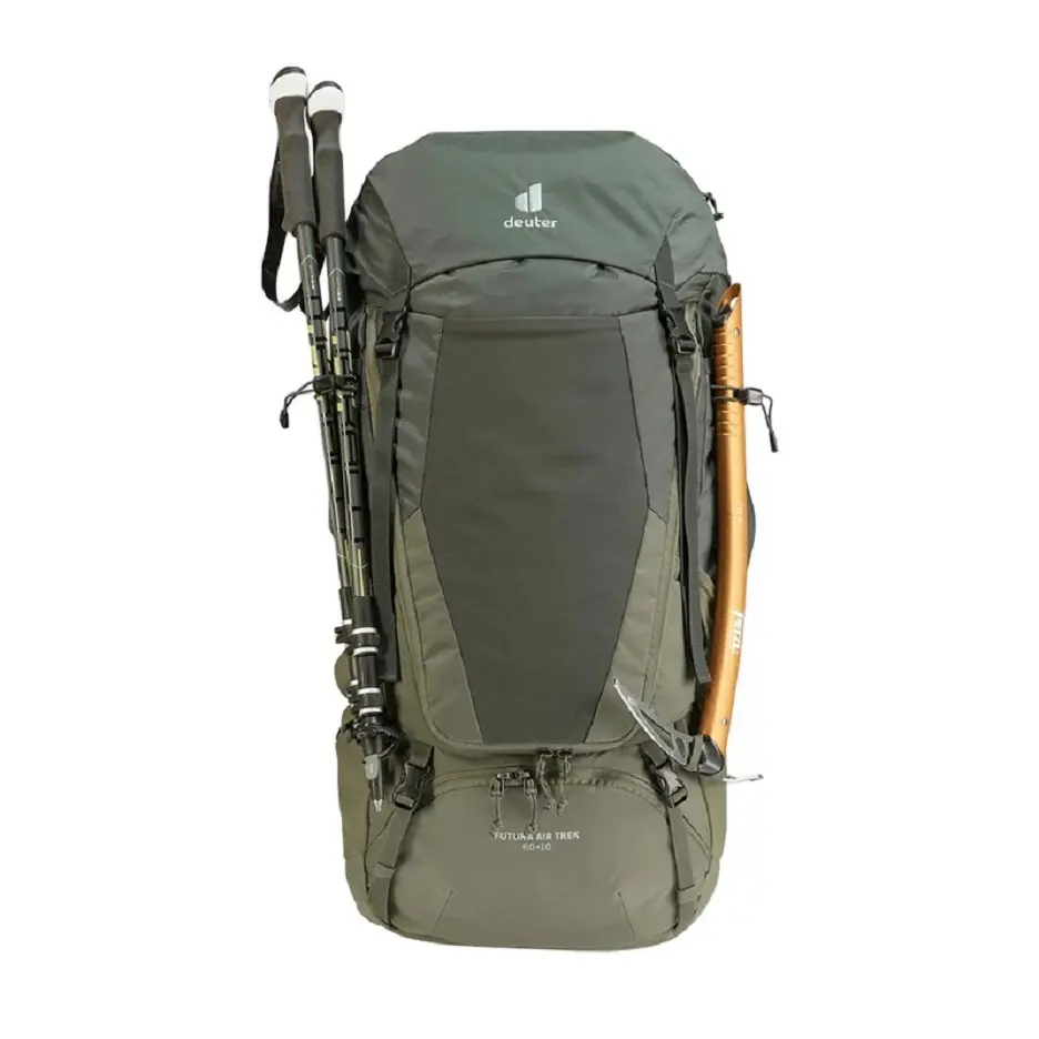کوله پشتی کوهنوردی 70 لیتری دیوتر مدل FUTURA AIR TREK 60+10 خاکستری