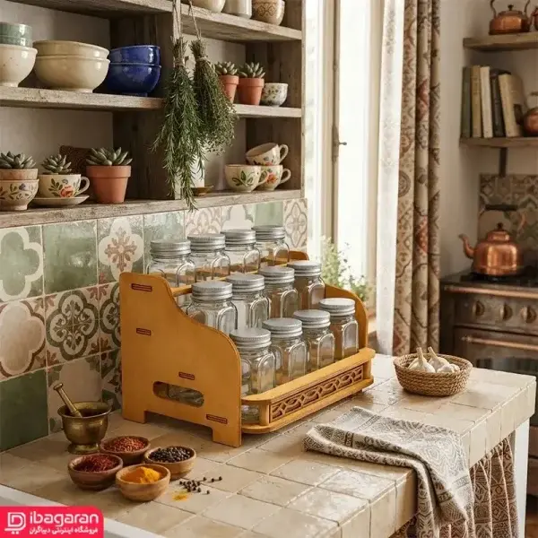 ست جا ادویه ای 12 تایی با استند هیوا