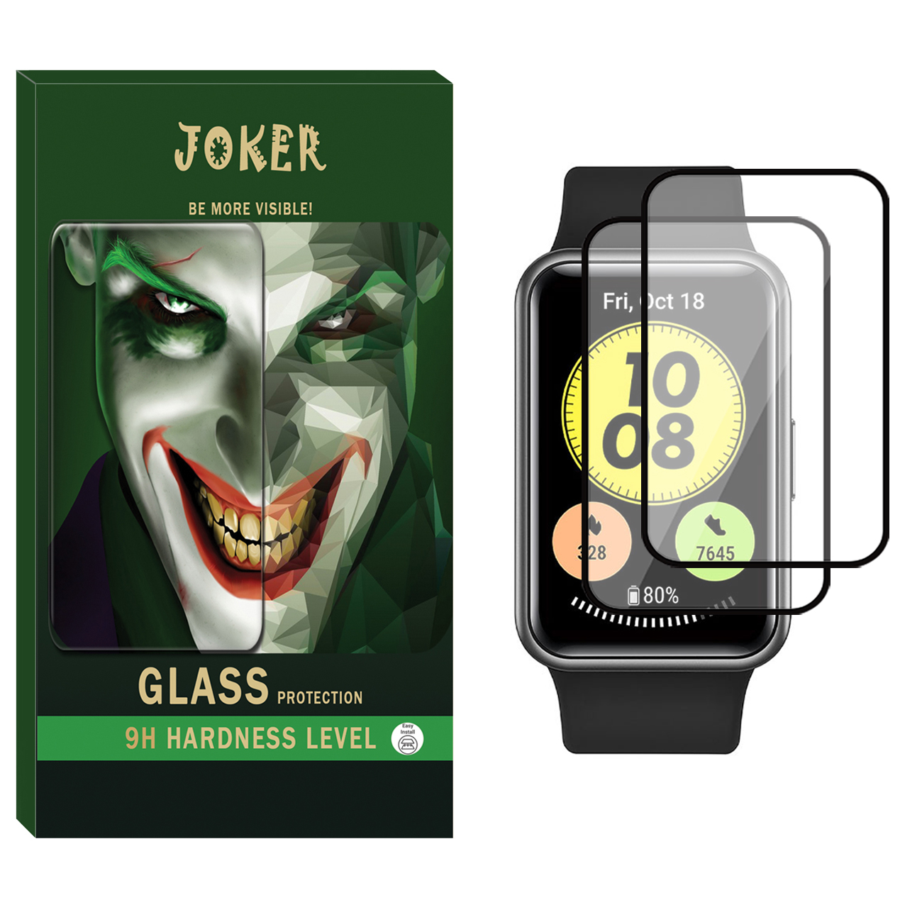 محافظ صفحه نمایش نانو جوکر مدل NJK مناسب برای ساعت هوشمند هوآوی Watch Fit 2 بسته دو عددی  مشکی