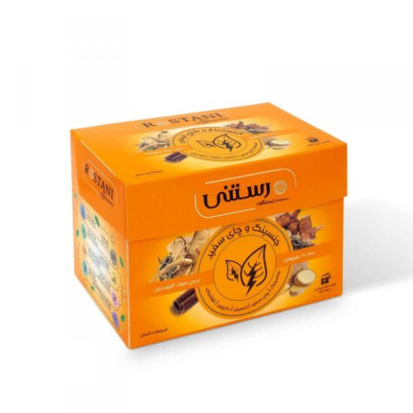 دمنوش جنسینگ چای سفید رستنی