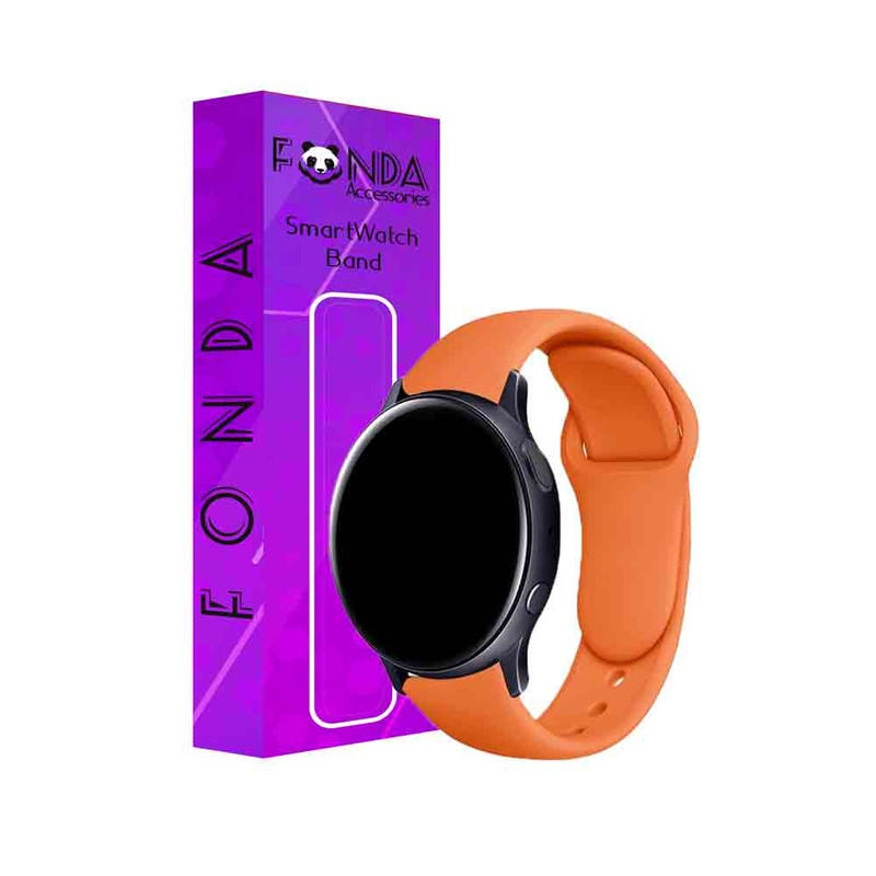 بند فوندا پلاس مدل سیلیکونی B20 مناسب برای ساعت هوشمند سامسونگ Galaxy Watch 6 44mm صورتی روشن