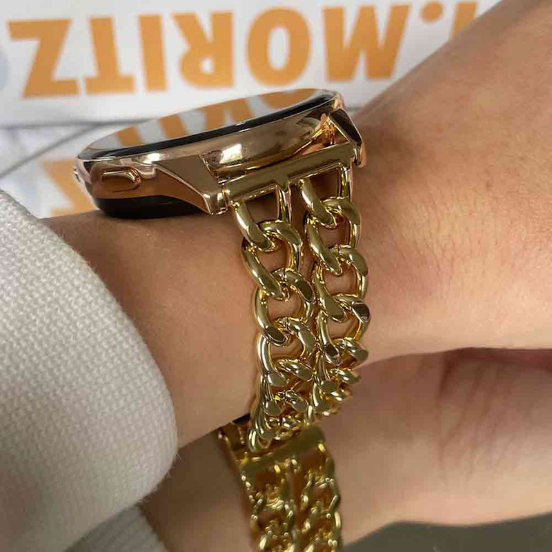 بند فوندا پلاس مدل KR-20 مناسب برای ساعت هوشمند شیائومی GTS رز گلد