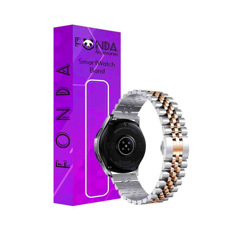 بند فوندا پلاس مدل 5B-20 مناسب برای ساعت هوشمند سامسونگ Galaxy Watch 5 40mm نقره ای