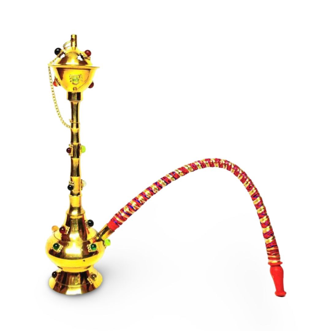قلیان برنجی نگین دار هندی