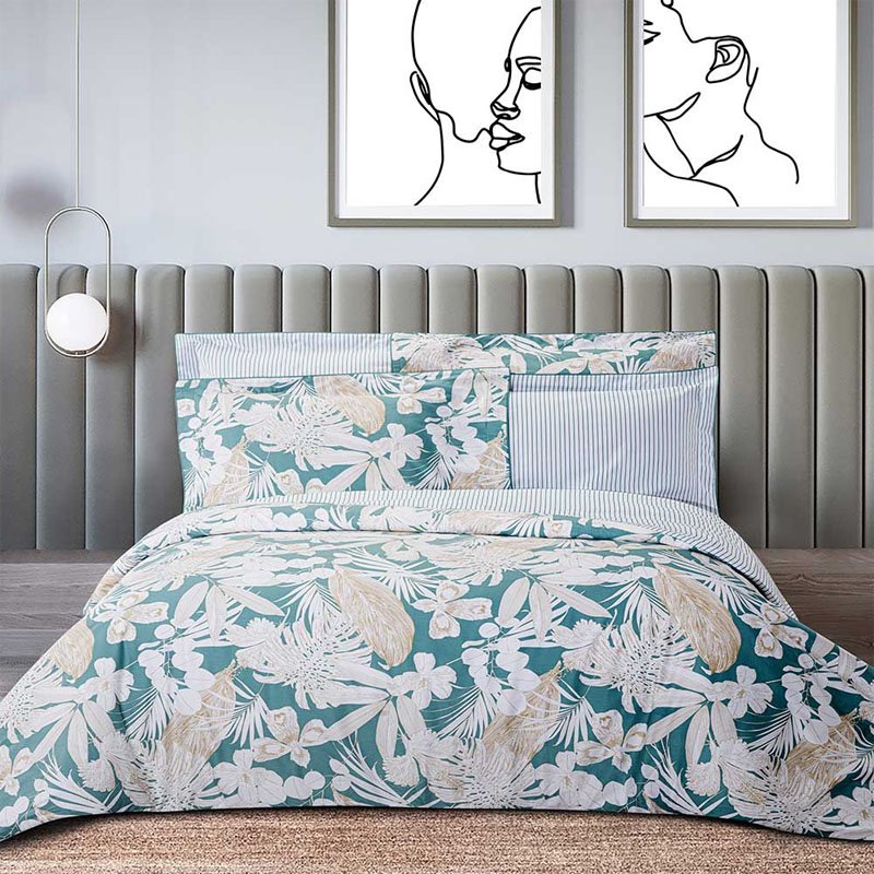 سرویس ملحفه لایکو مدل سرویس ملحفه ساتن کیسه ای فارست سایز 90 یک عدد