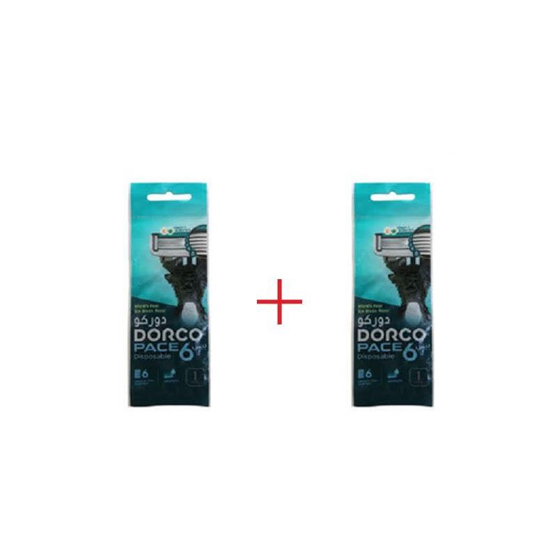 خودتراش 6 لبه دورکو (Dorco) مجموعه 2 عددی