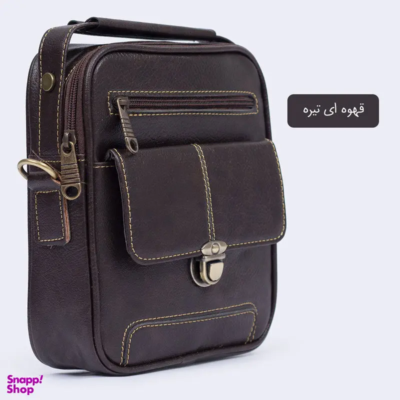 کیف رودوشی چرمی مدل FCLT663388 مشکی