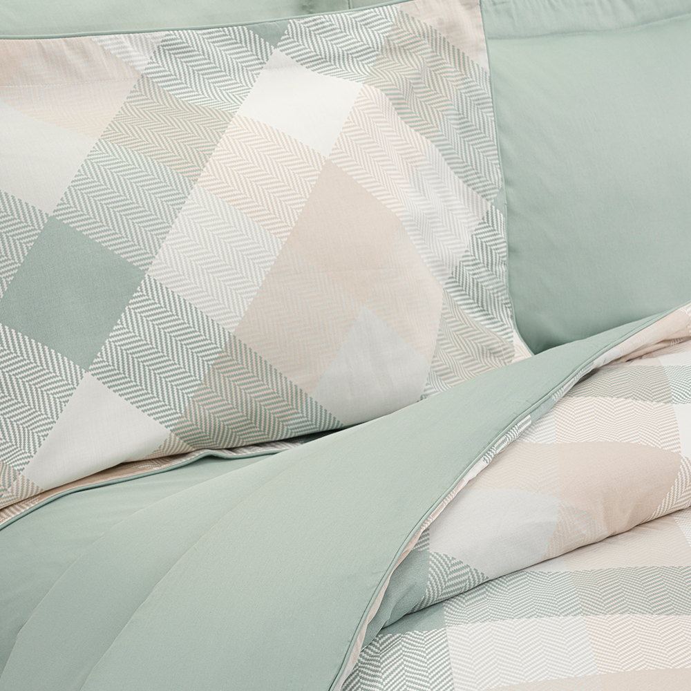 سرویس ملحفه لایکو مدل سرویس ملحفه ساتن کیسه ای شوپن سبز یک عدد