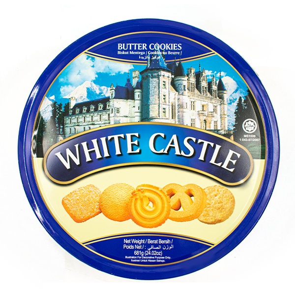 بیسکویت کره ای وایت کستل قوطی فلزی 681 گرم White Castle