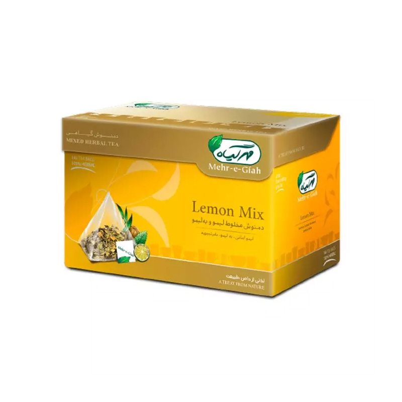دمنوش مخلوط لیمو مهرگیاه بسته 14 عددی