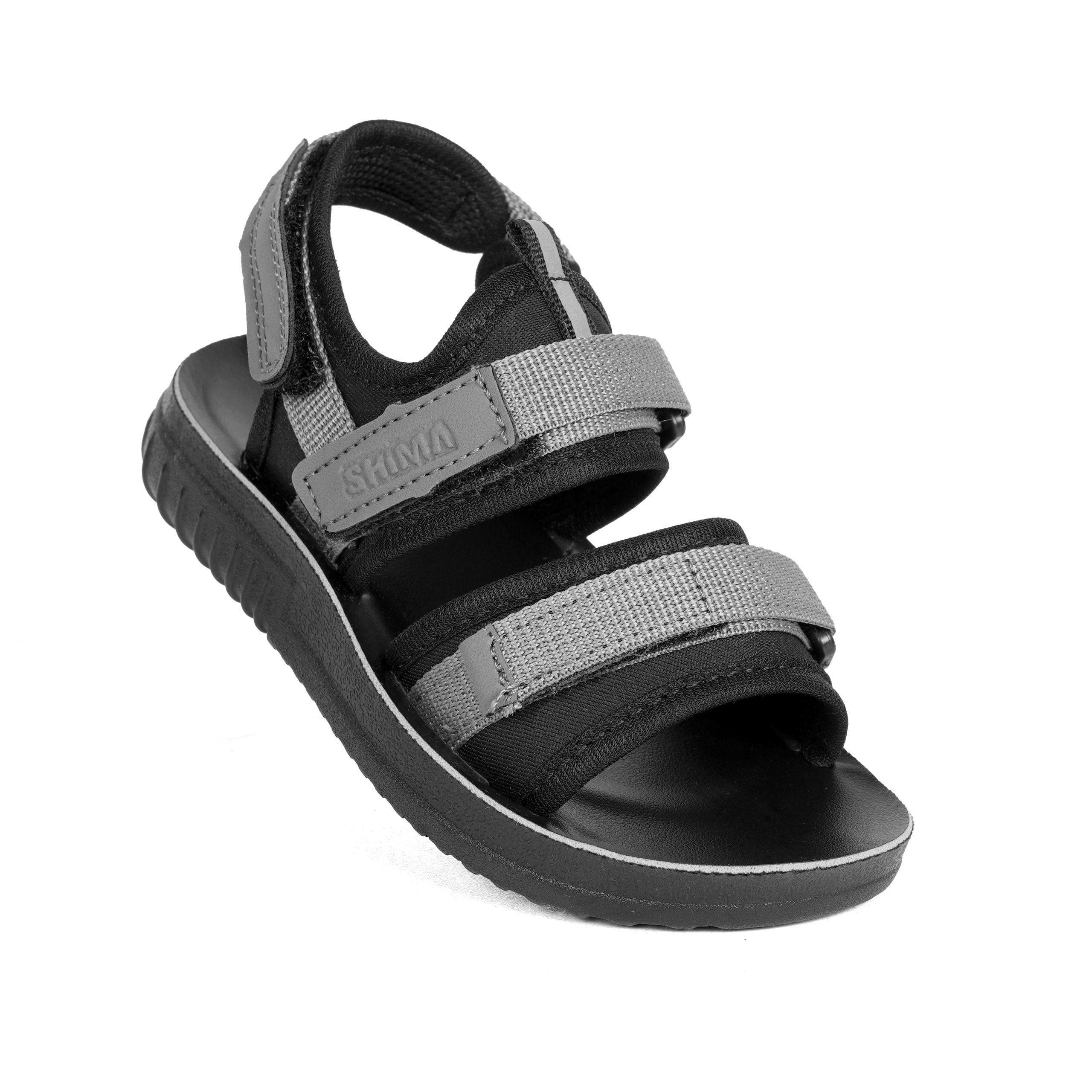 صندل بچگانه شیما مدل جولیان رنگ مشکی طوسی 27