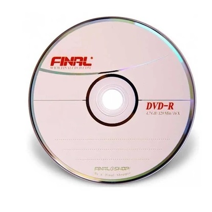 دی وی دی خام فاینال مدل DVD-R بسته تک عددی
