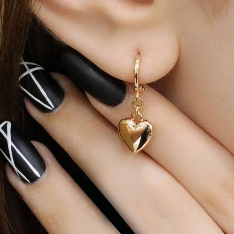 گوشواره ژوپینگ مدل قلبی