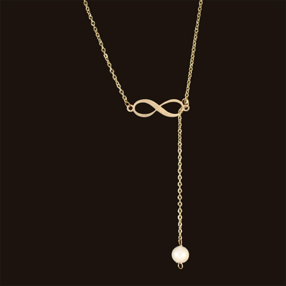 گردنبند طلا 18 عیار زنانه گالری طلای مهر مدل بینهایت D9744 2.15