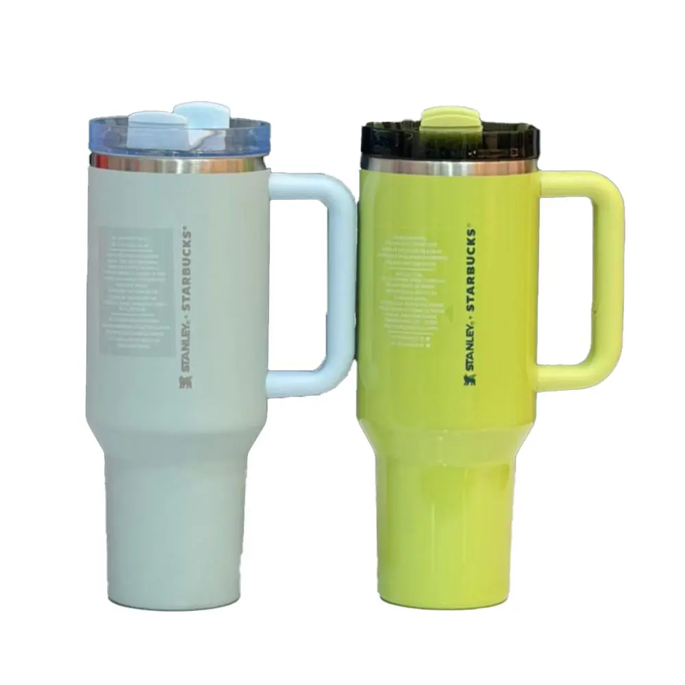 تراول ماگ استنلی طرح استار باکس مدلQUENCHER H2.0 TUMBLER سبز روشن
