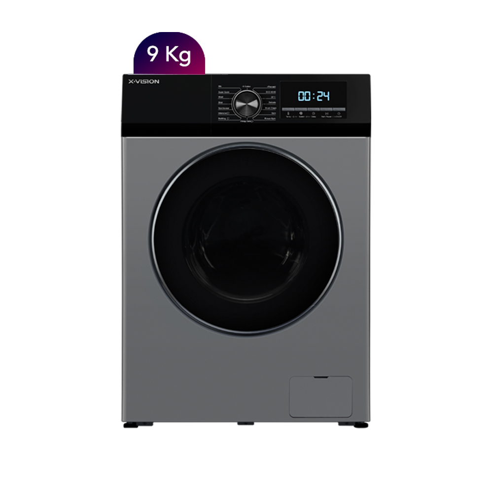 ماشین لباسشویی 9 کیلویی ایکس ویژن نقره ای مدل TP92گارانتی 24 ماهه شرکتی (ضمانت اصالت کالا)
