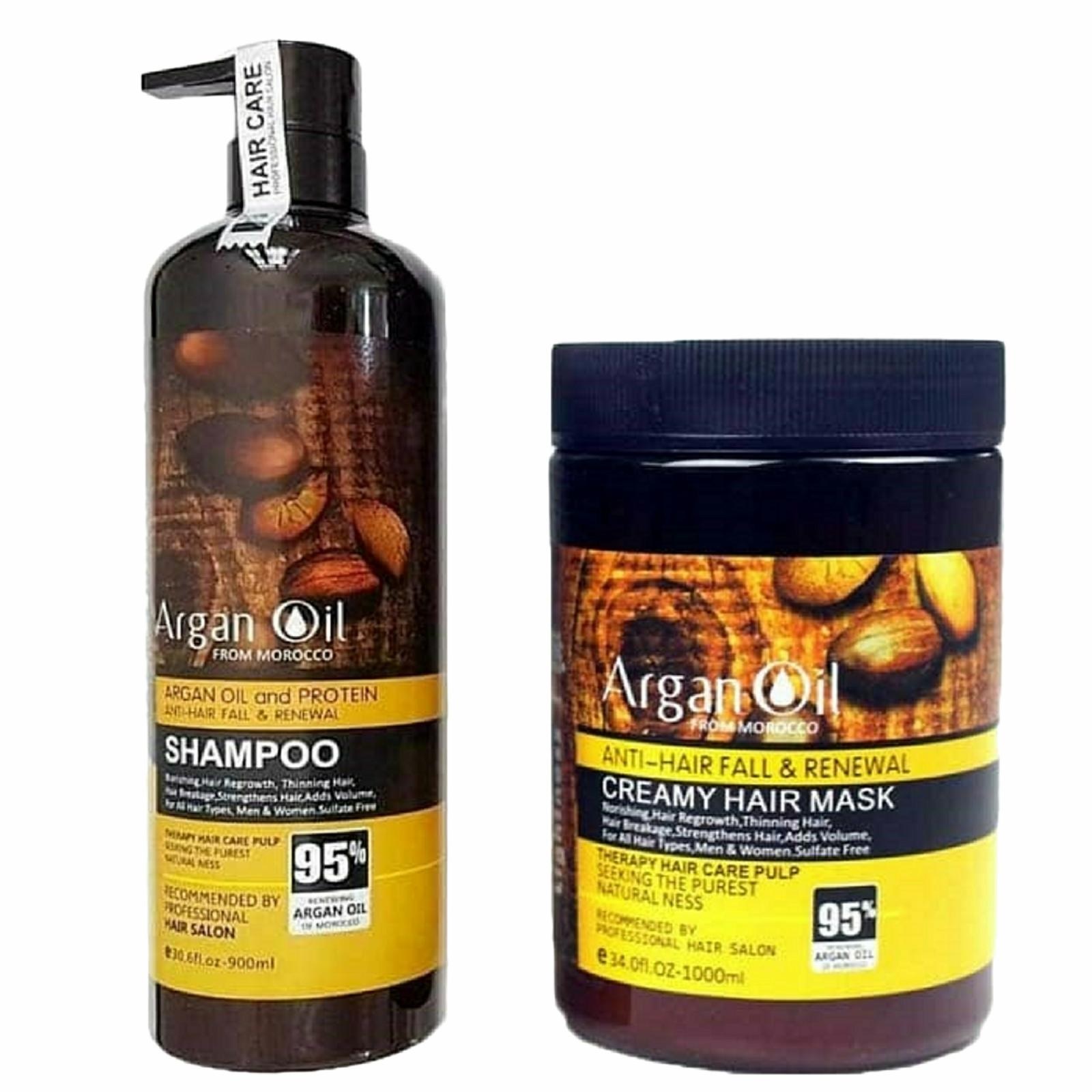 شامپو مو argan oil انواع مو حجم 1000 میلی برند لایتنس