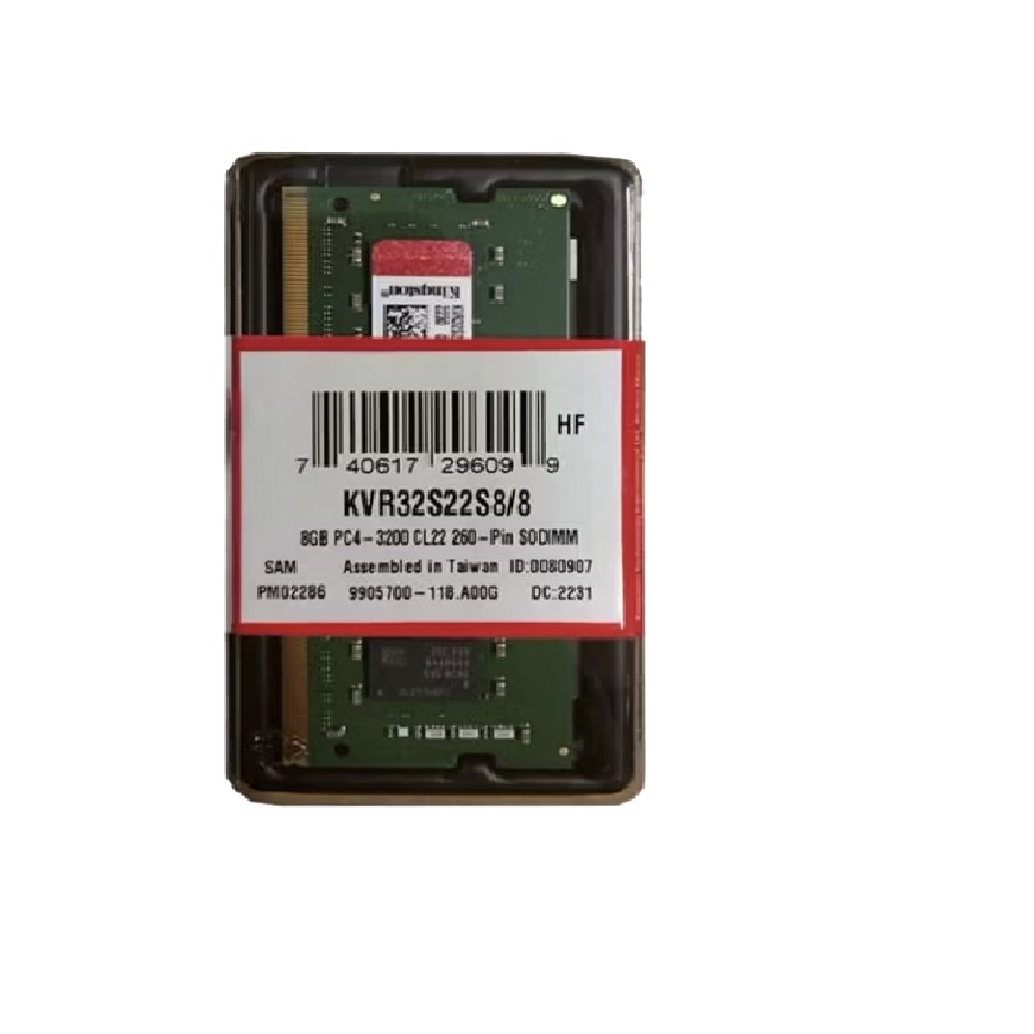 رم لپ تاپ DDR4 تک کاناله 3200 مگاهرتز Kingston مدل KVR32 ظرفیت 8 گیگابایت