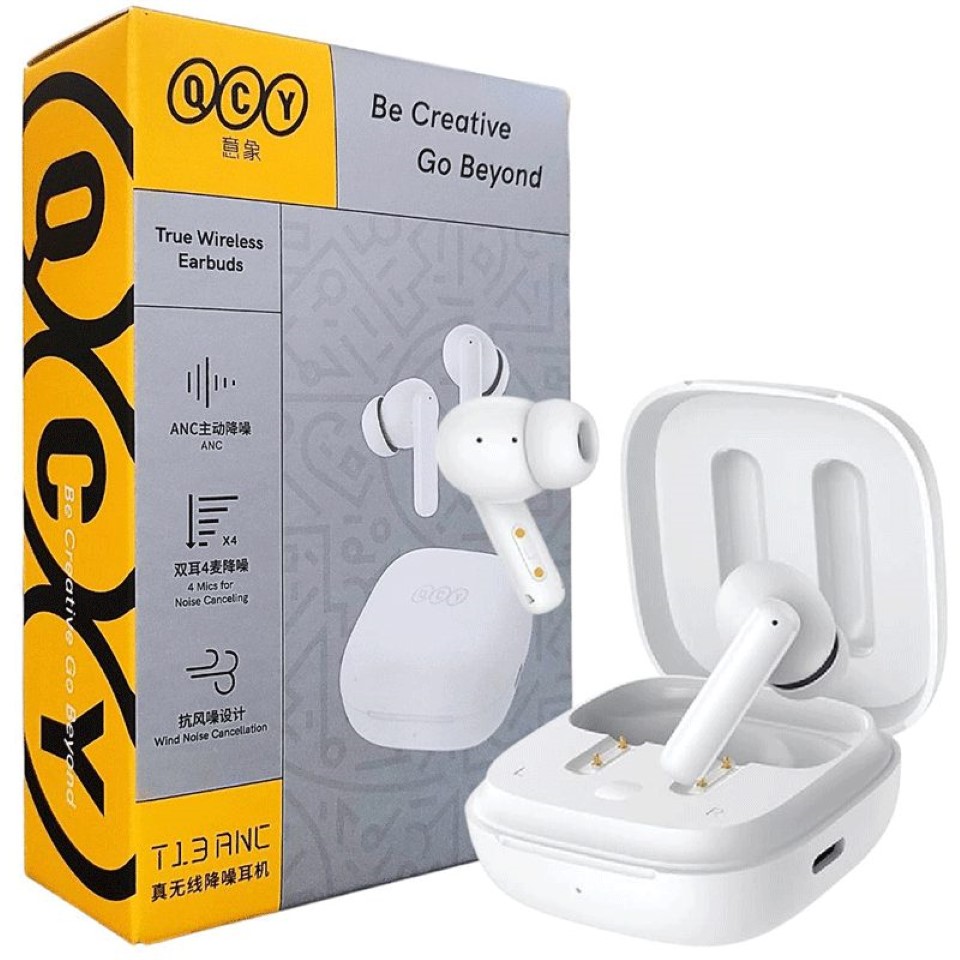 ایرپاد بلوتوث QCY T13 ANC(سفید)