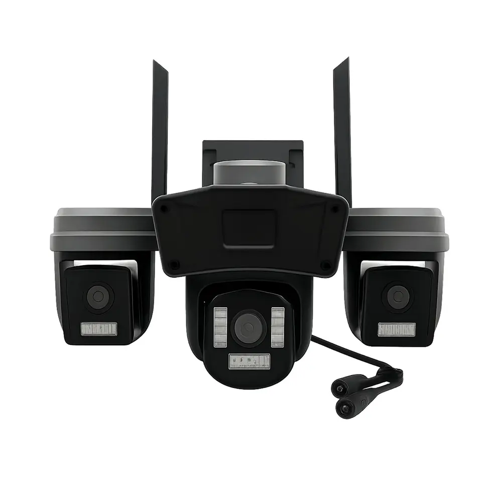 دوربین مداربسته مینی اسپیددام سیمکارتی سه‌لنز اوکم سولار OKAM PRO L1 Three-Lens Mini Speed Dome