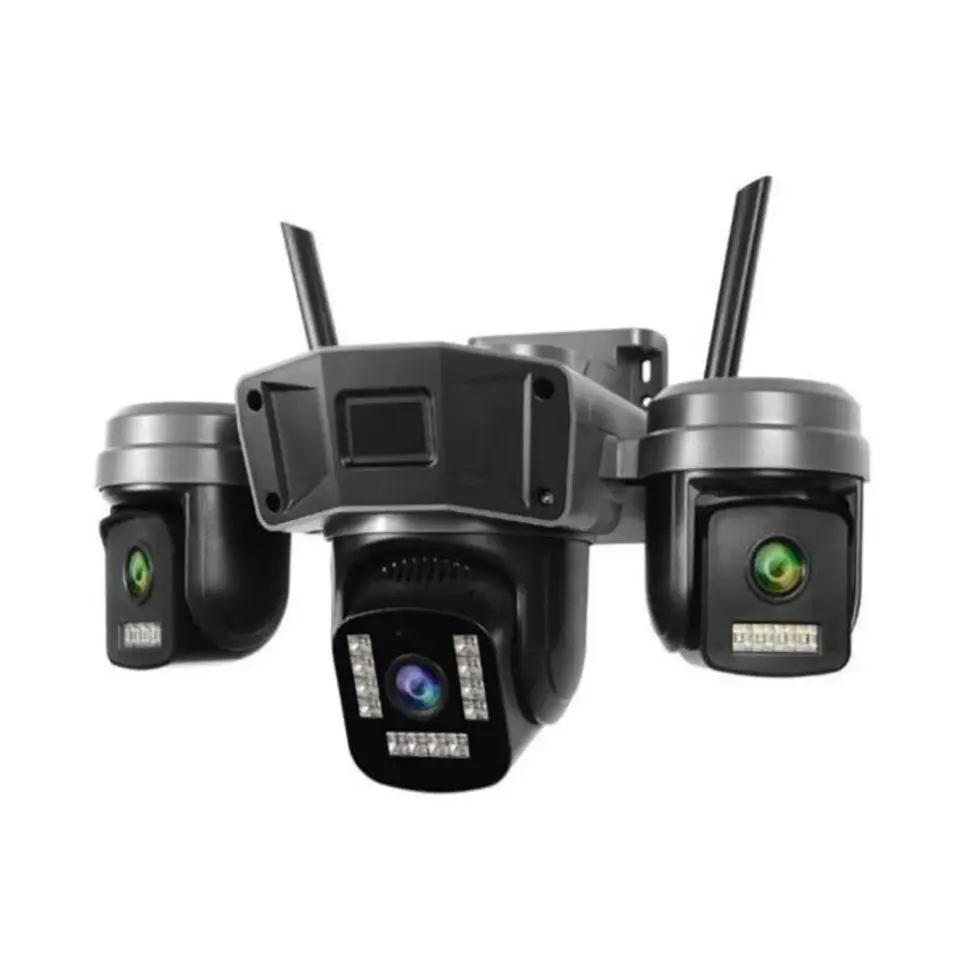 دوربین مداربسته مینی اسپیددام سیمکارتی سه‌لنز اوکم سولار OKAM PRO L1 Three-Lens Mini Speed Dome