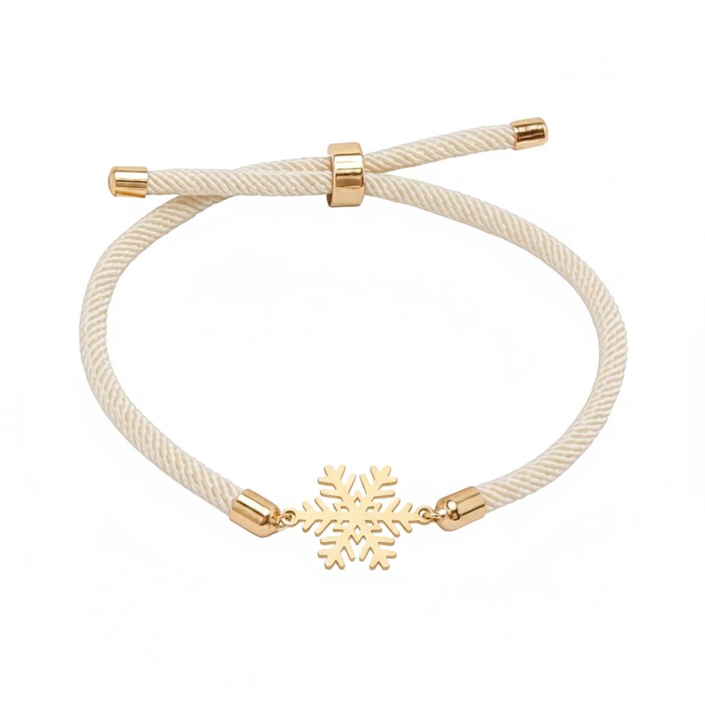 دستبند طلا 18 عیار زنانه مدوپد مدل دانه برف کد MOD006000 وزن 2 گرم