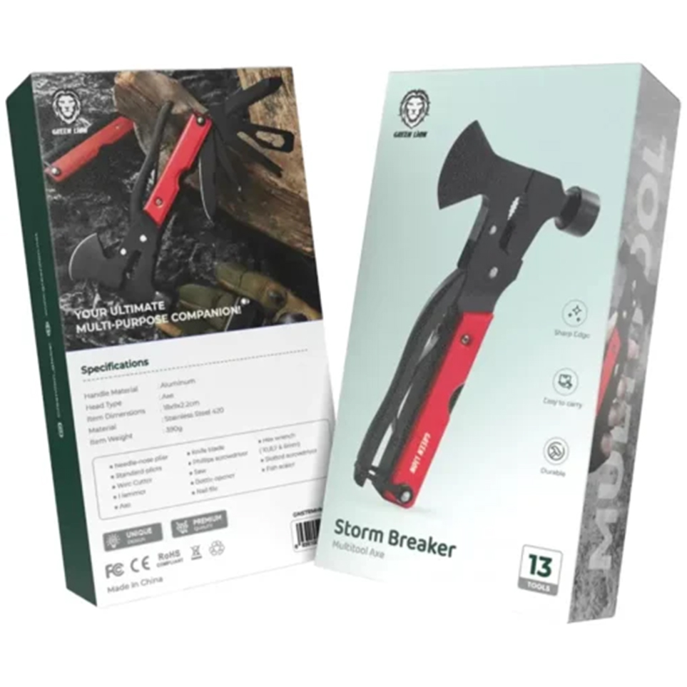 تبر و چکش چندکاره گرین لاین مدل Green Storm Breaker Multi Axe Hammer