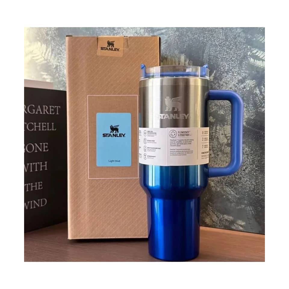 ماگ استنلی مدل TUMBLER استیل-آبی با گارانتی 18 ماهه شرکتی +12 ماه بیمه طلایی دیجسکو