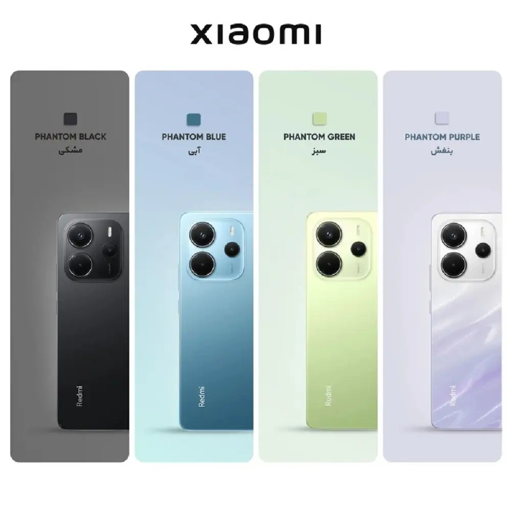 گوشی شیائومی Redmi Note 14 4G رجیستر‌شده دو سیم‌کارت 256 گیگابایت با رم 8 گیگابایت مشکی