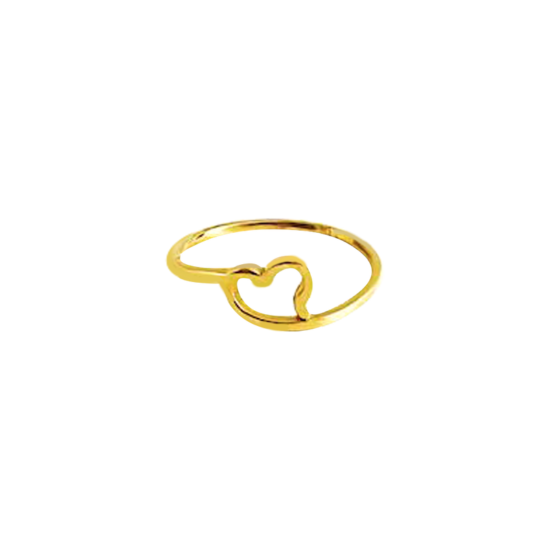 انگشتر طلا قلب مینیمال