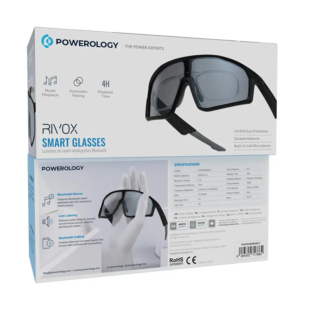 عینک هوشمند پاورولوژی مدل Powerology RIVOX PWDM82806
