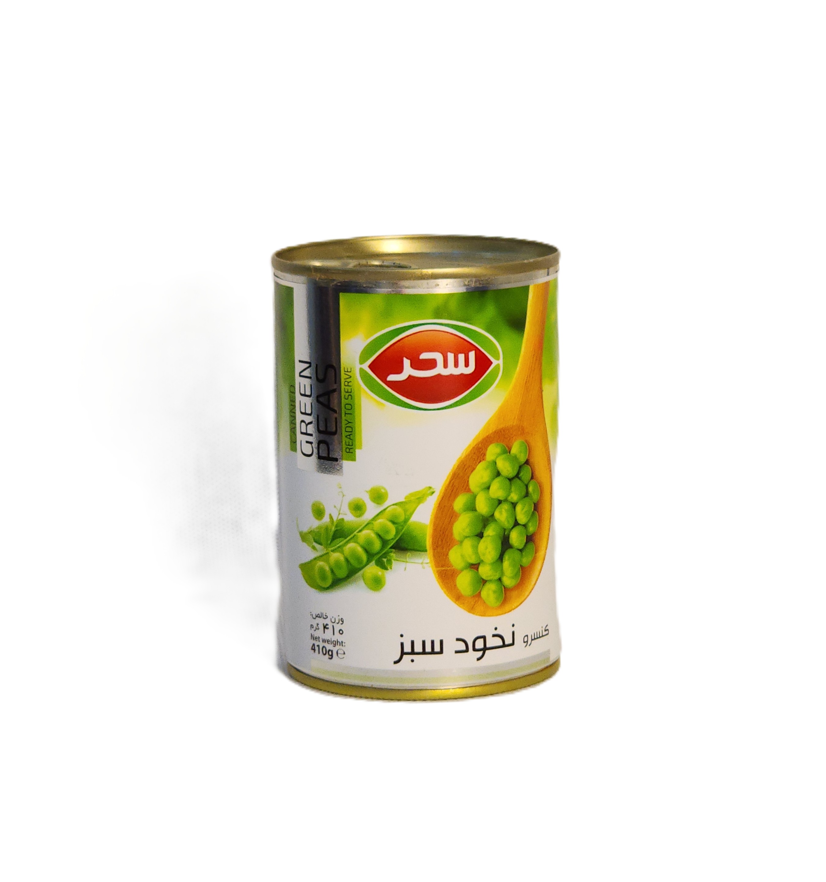 کنسرو نخود سبز 410 گرمی سحر قوطی