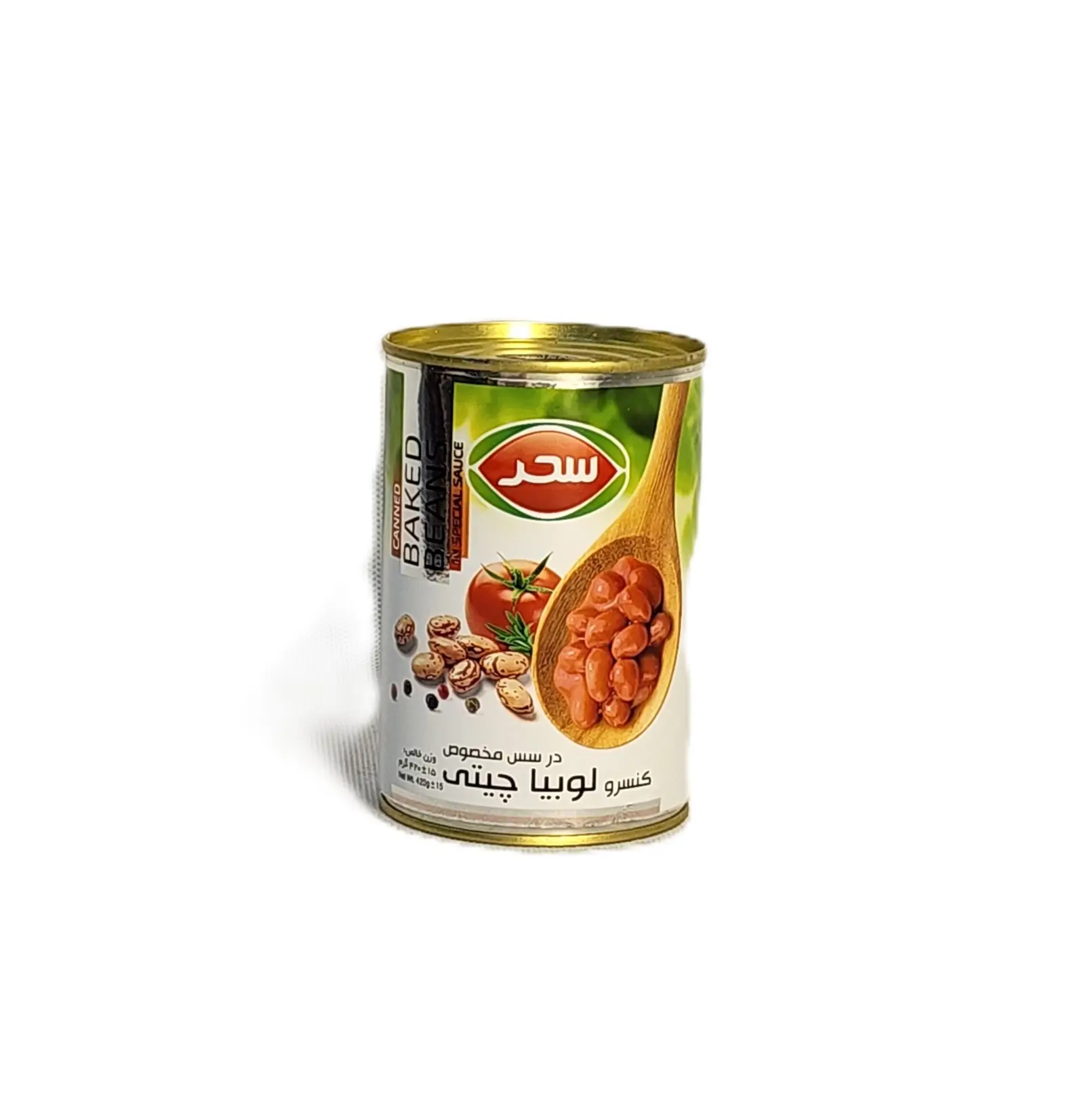 کنسرو لوبیا با قارچ سحر 410 گرمی با سس مخصوص