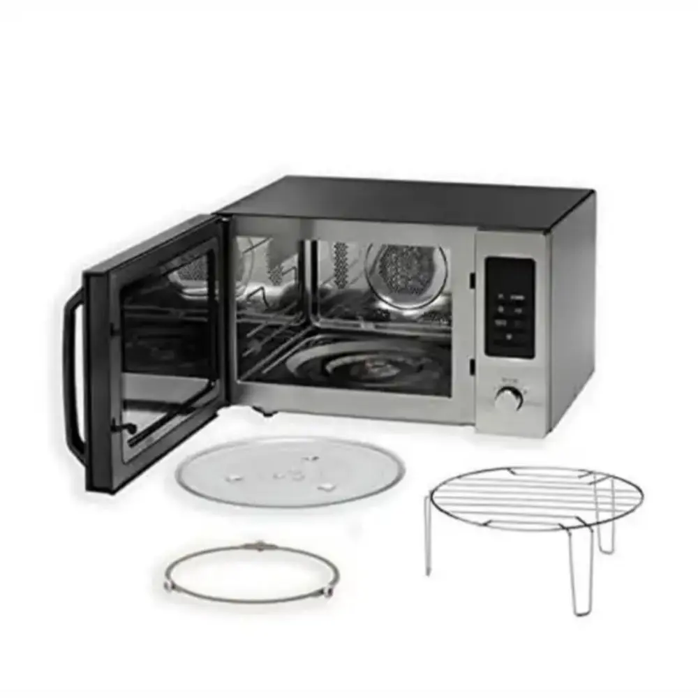 ماکروویو کنوود مدل MWM31 رنگ مشکی نقره ای 30 لیتر با گارانتی 18 ماهه پاسارگاد سرویس نوین