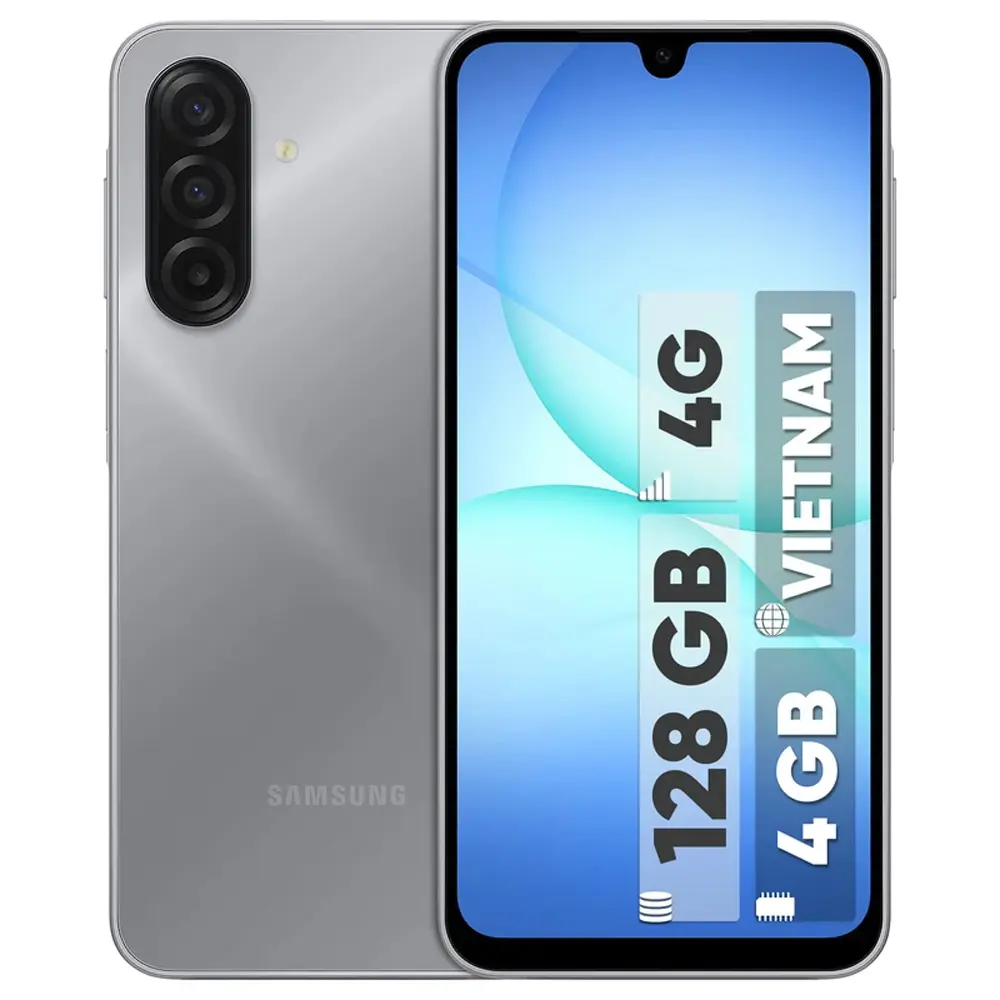 گوشی موبایل سامسونگ A17 4G ظرفیت 128 رم 4 گیگابایت (ویتنام) خاکستری