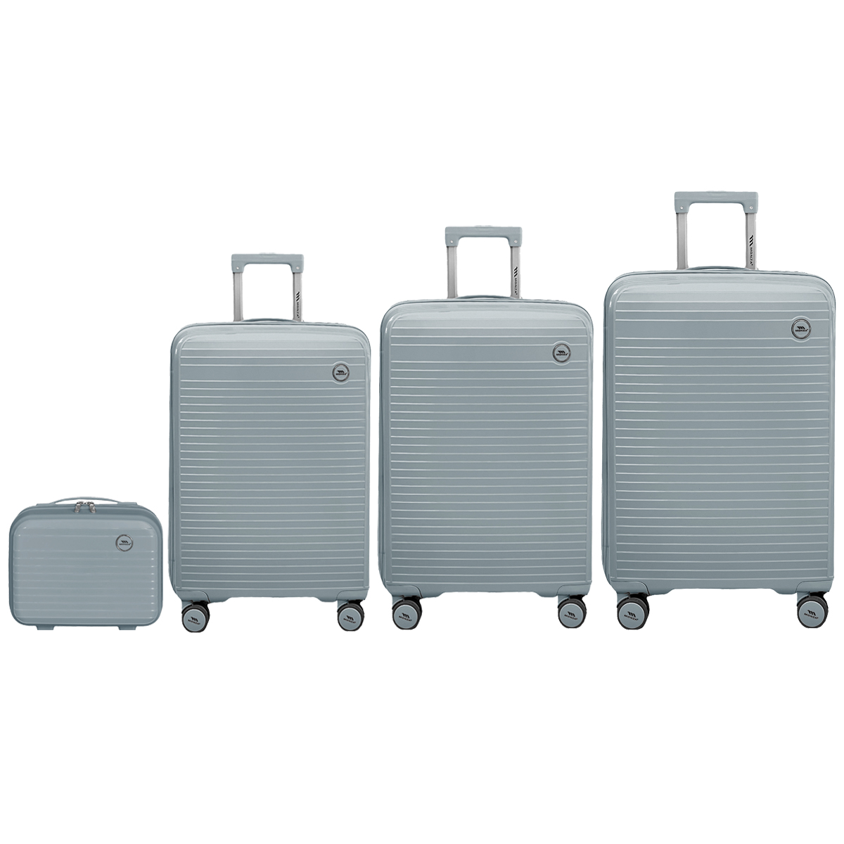 ست چمدان مونزا مدل MONZA - MNZ7070SERIES سری 4 عددی (کیف آرایشی هدیه) طوسی روشن