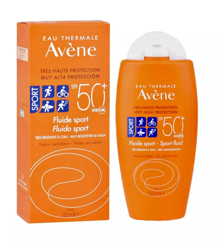 کرم فلوئید ضد آفتاب اسپورت SPF50 اورجینال اون 100 میل (ساخت فرانسه)