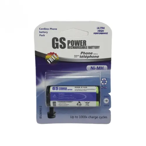 باتری شارژی تلفنی (P105) 2.4 ولت 830 میلی آمپر GS power