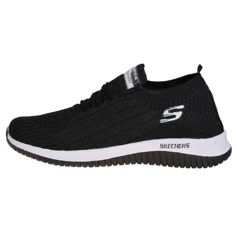کفش پیاده روی مشکی اسکیچرز بافت skechers 40