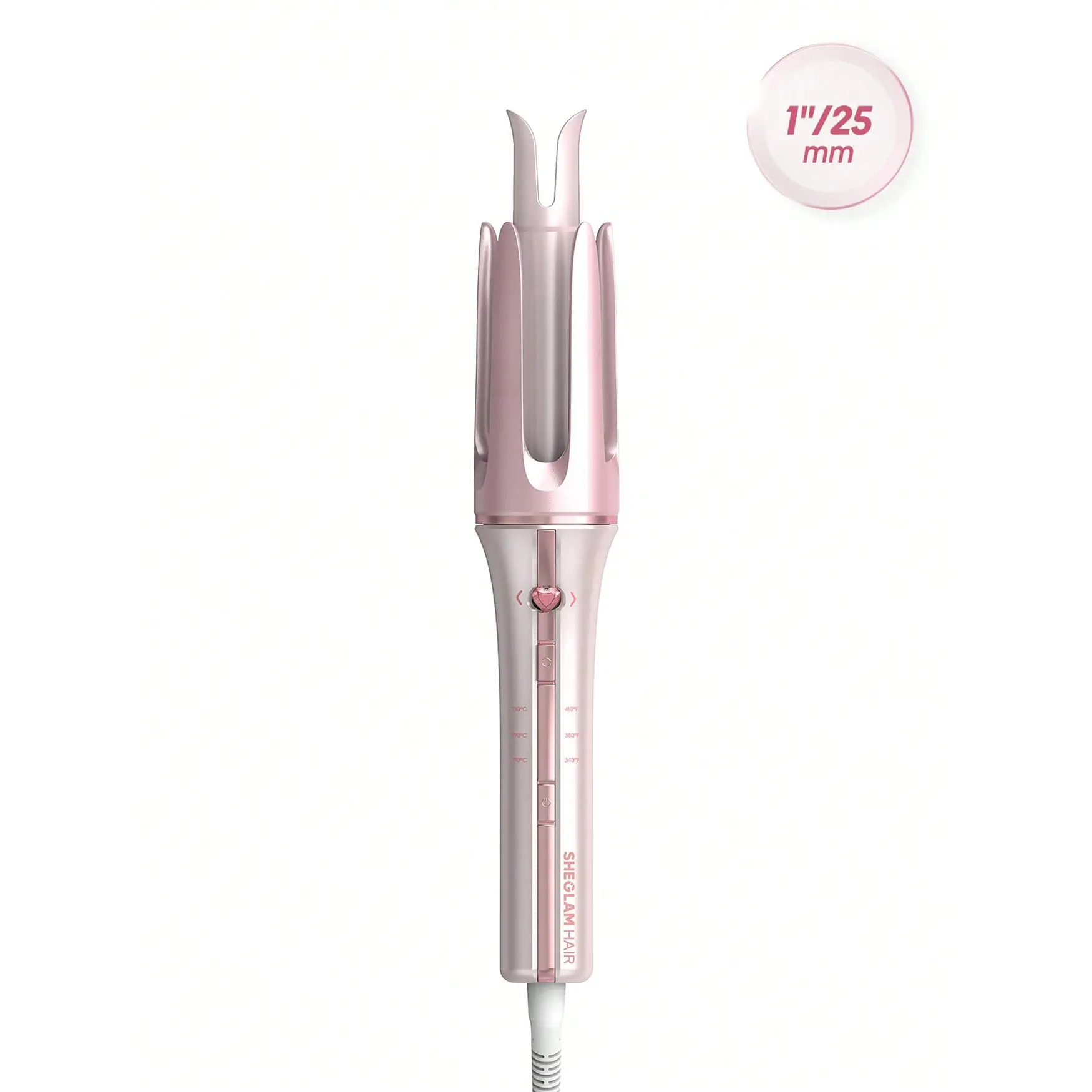 دستگاه فر کننده مو کرلی شیگلم سایز 25mm رنگ صورتی Cupid's Charm | محصول شیگلم اصلی