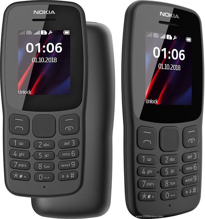 گوشی موبایل نوکیا مدل 106 4G دو سیم‌ کارت مشکی