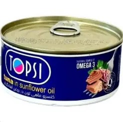 تن ماهی تاپسی 180 گرمی در روغن