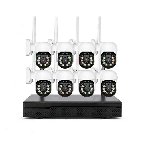 پکیج دوربین مداربسته چرخشی بیسیم ، وایرلس ، وای فای 8 کانال 3 مگاپیکسل مدل ESEE Cloud